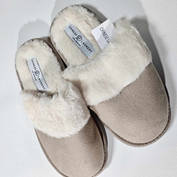 Chinese‎ Laundry Koda Slipper Warm Cozy Fuzzy Warm Soft Winter Loungewear Sleep - Picture 1 of 6